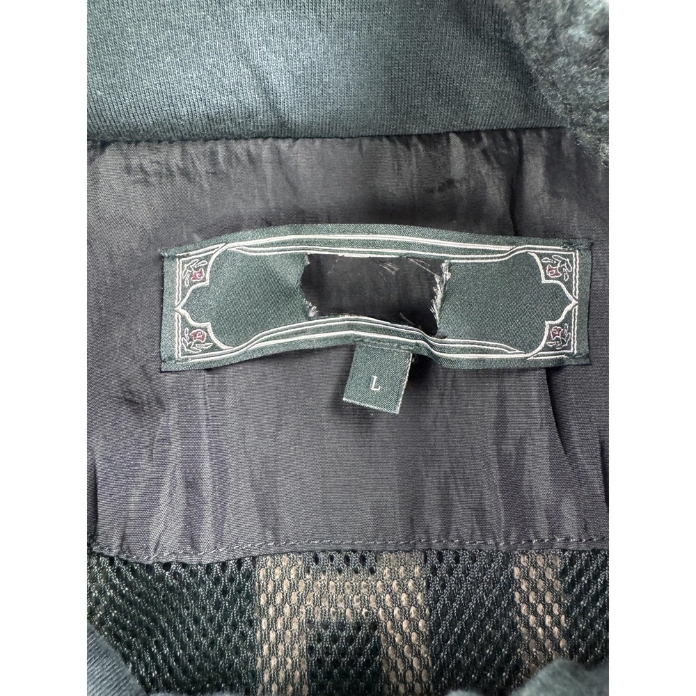 Kith Pinehurst Sherpa Fleece Jacket Mens Large Green All Over Kith Logo Bomber - Picture 2 of 9
